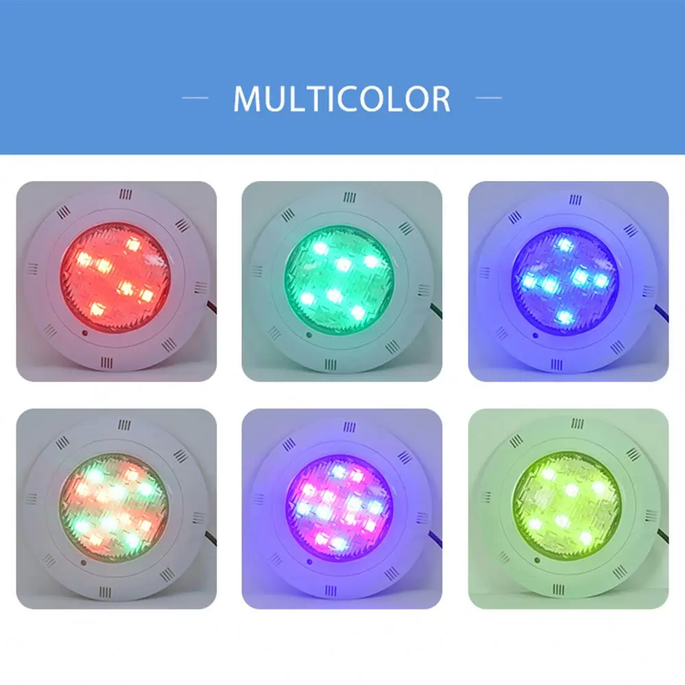 Pool Lights Led Underwater Colorful Rgb Ip68 Waterproof Remote In Ground Spa Lighting Wall Mounted Led Swimming Pool Light