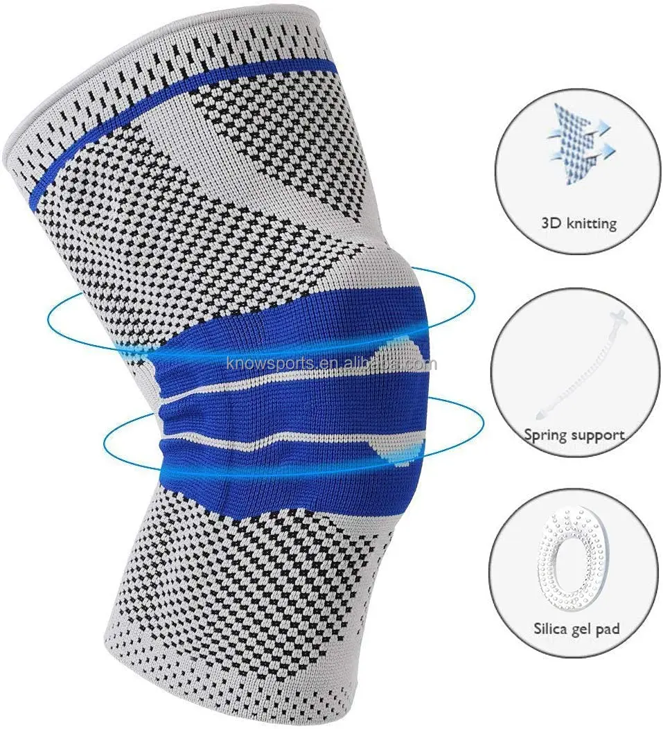 Высококачественный эластичный бандаж на коленный сустав коленного сустава дышащие наколенники для спорта (1600598000085)