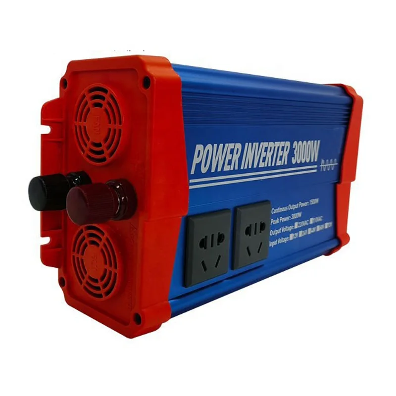 TYPE C Pure Sine Wave Inverter 1000W 3000W 3kw 3kva Home Battery Power DC 12V 24V 48V TO AC 110V 220V Color Display Converters