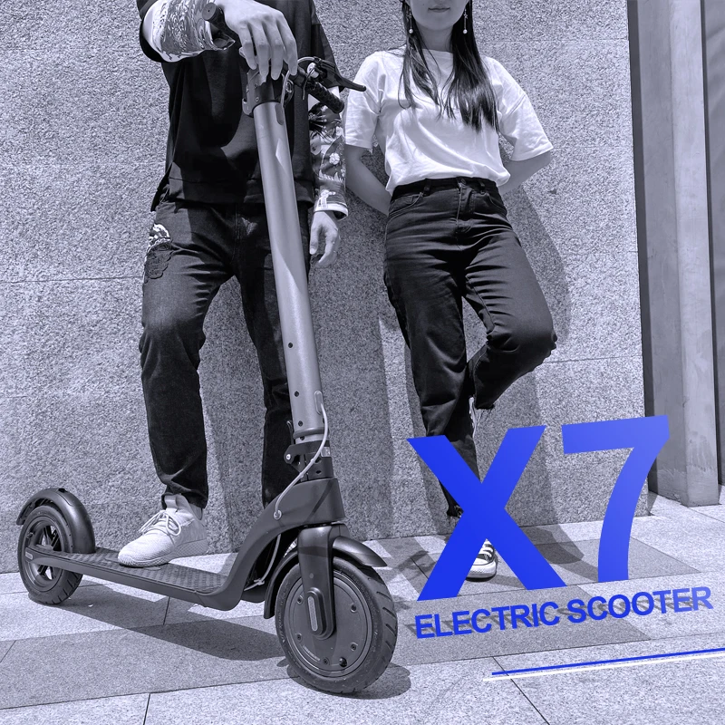 EU/US  Warehouse Detachable Battery 10 Inch Electronic Scooter 36V/5Ah 350W Triple Brake System Portable Folding Scooter HX X7