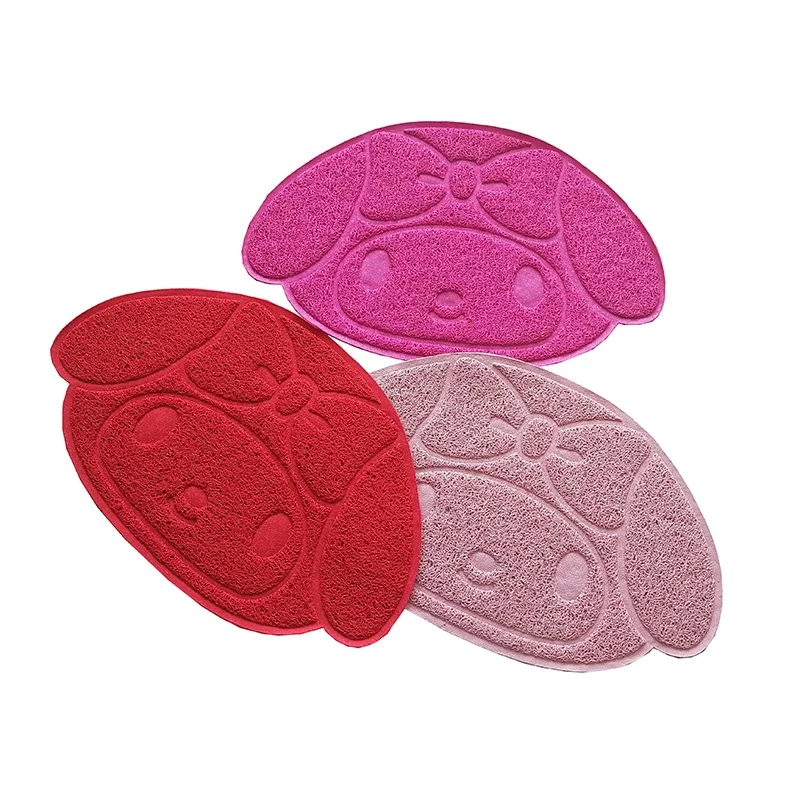 Kitty Litter Trapping Mesh Mat Pvc Floor Door Mats Washable Anti Slip Foldable Cat Litter Mat Trapper For Litter Box