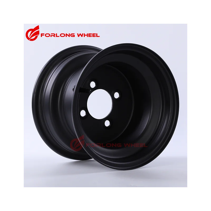 FORLONG chinese 10inch 4x110 offroad steel silver Black 7.00X10 utv rims