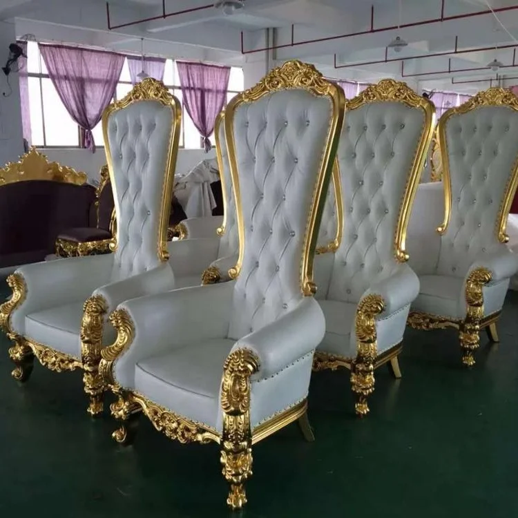 
European classical high back luxury wedding chair 