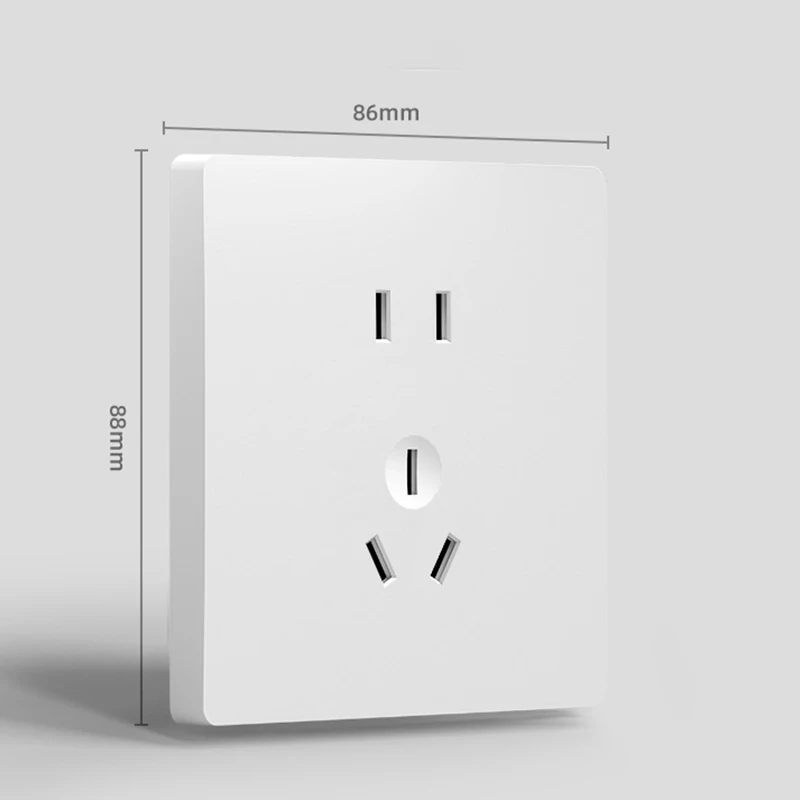 Wall Socket Dual Electric Wall Charger Dock Station Socket Power Outlet Panel Plate With Switch