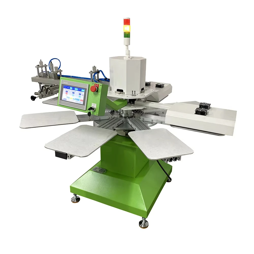 NM-1080 Ruida Small Size Automaticscreen printing emulsion coating silk screen printing machine 1 color 8 stations