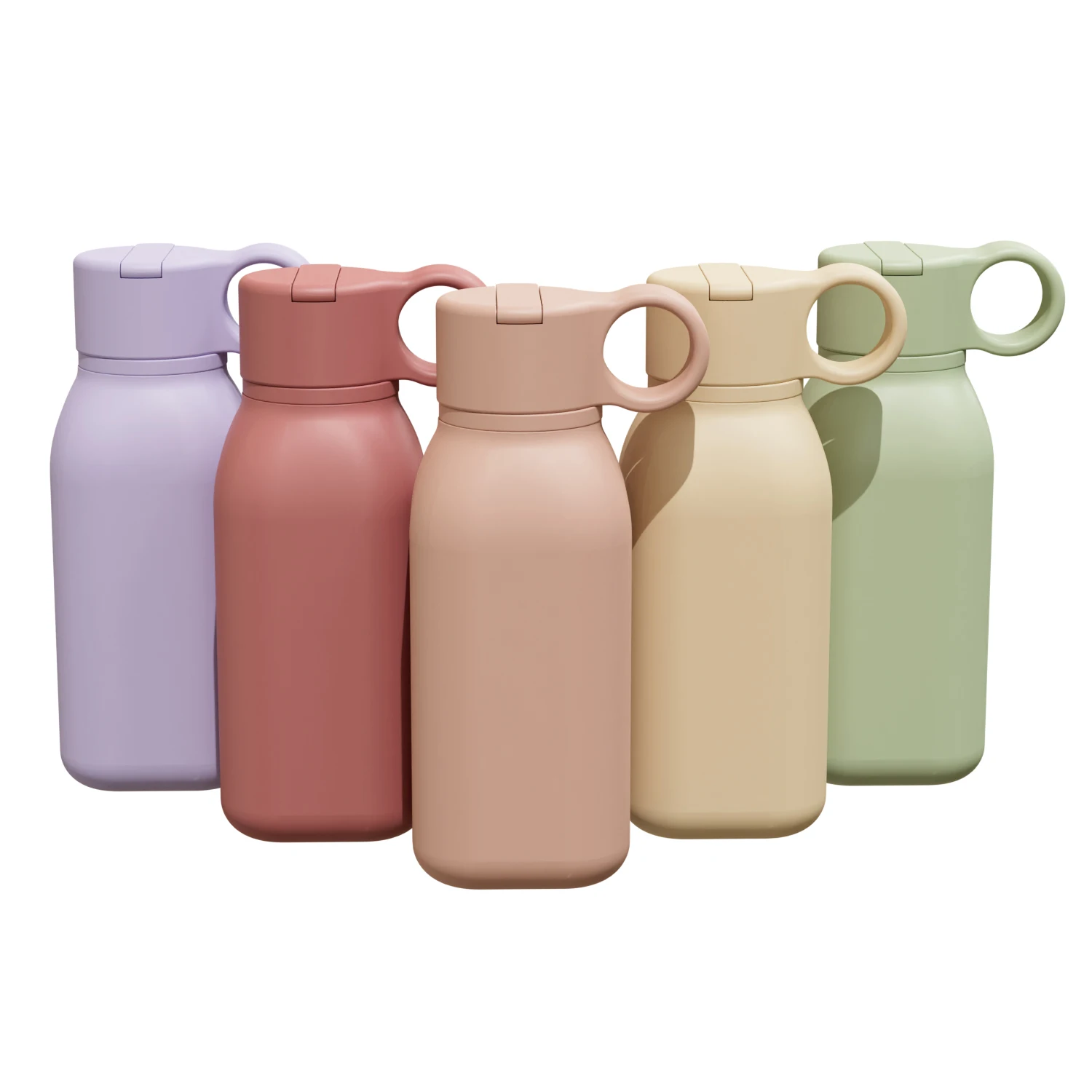 Wholesale Custom Logo Bpa Free Baby Drink Sippy Cup Cute Travel Sports Kids Water Bottle With Straw For Children School