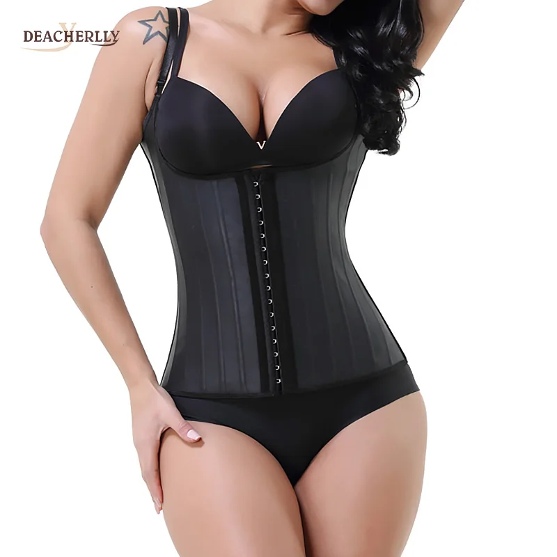 Latex Shapewear 25 Steel Bone Vest Body Waist Corset Waist Trainer Women Hot Body Shaper Weight Loss