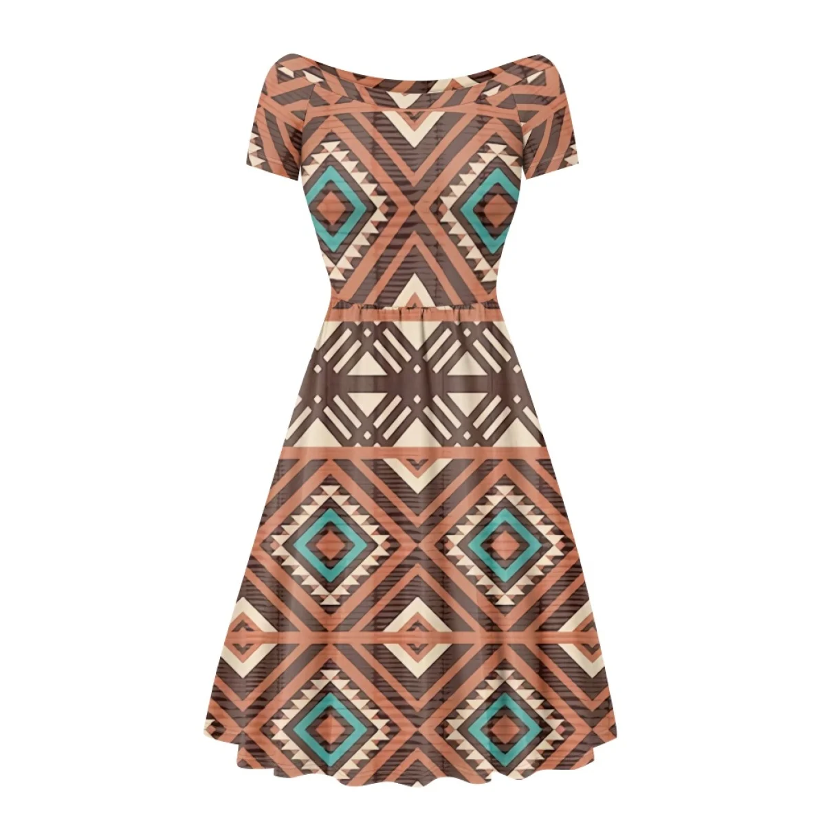 Factory Outlet Hotsale Navajo tribe costume Tie-Dye Design National costume Custom Elegant Women Prom Casual Long Dresses