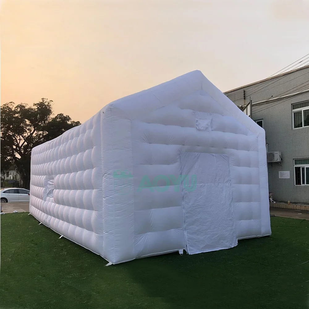 Black Portable Blow Up Night Party Lights For Inflatable White Led Disco Lighting Mobile Cube Nightclub Club Tent