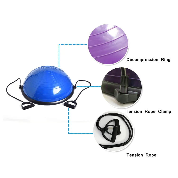 Functional Training Pilates Exercise Half Yoga Balance Ball