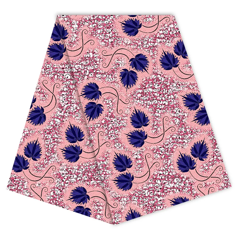 Wholesale Red Yellow Gold Color Kente Fabric Ghana Style African Fabrics Real Wax Cotton Print Fabric