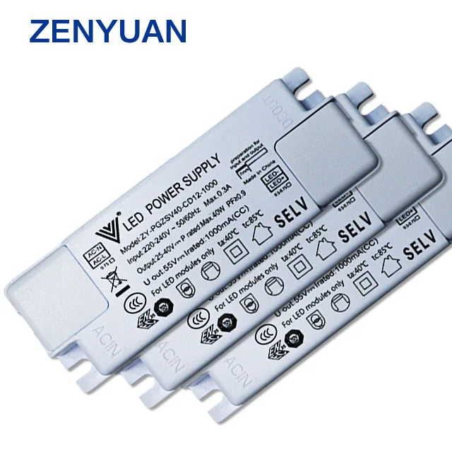 ZENYUAN OEM светодиодный светильник с высоким PFC изоляцией источник питания для прожектора