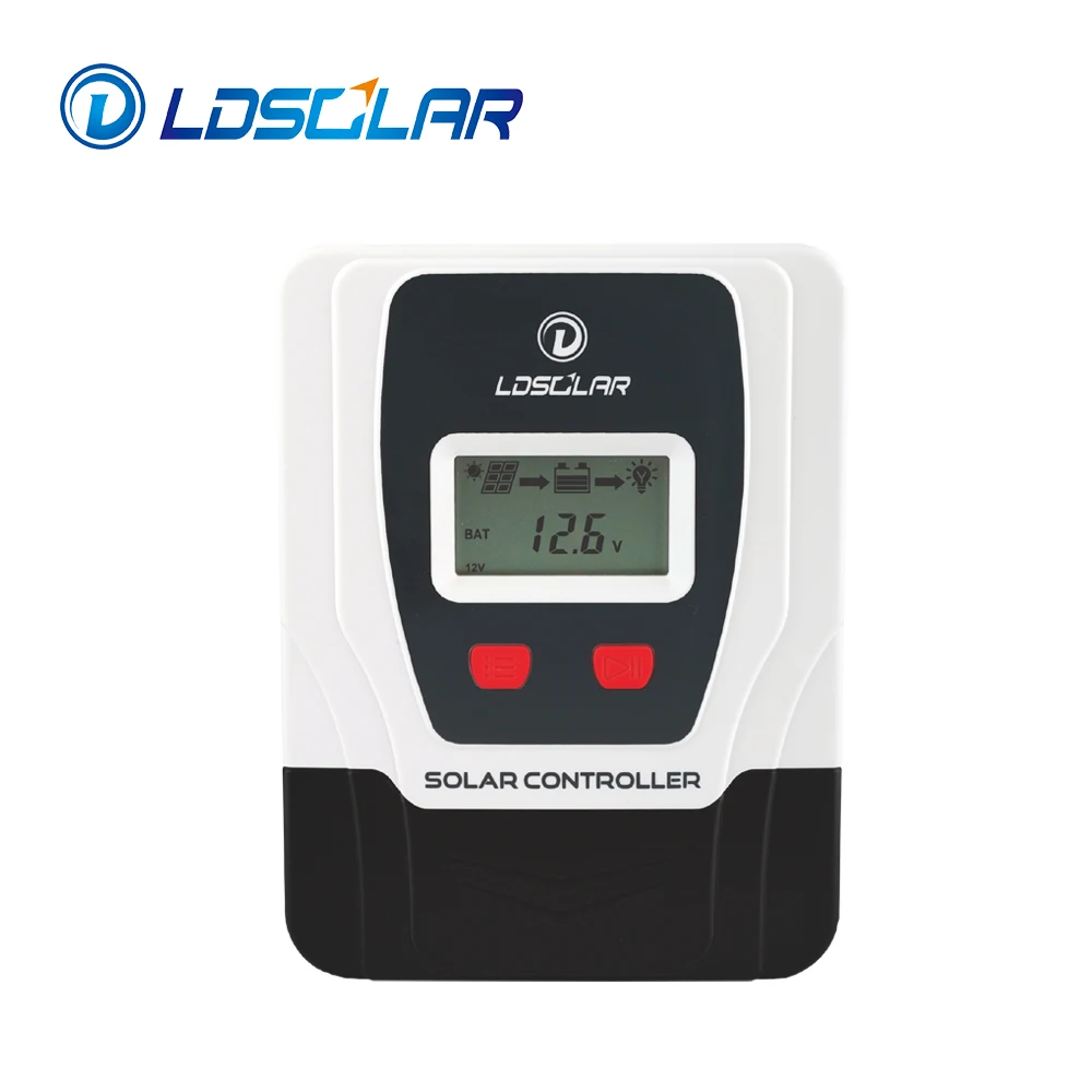 LD SOLAR Smart Solar Panel Controller Regulator 24v 12v Dc 10a 30a 50a 60a 20a Manual Pwm Solar Charger Controllers