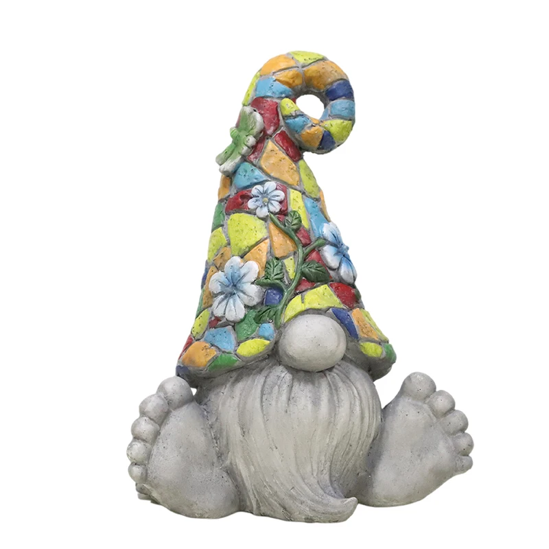 Популярная магниевая Цветочная шляпа Redeco 2022, садовая статуя гнома, милое ремесло с изогнутым углом шляпы