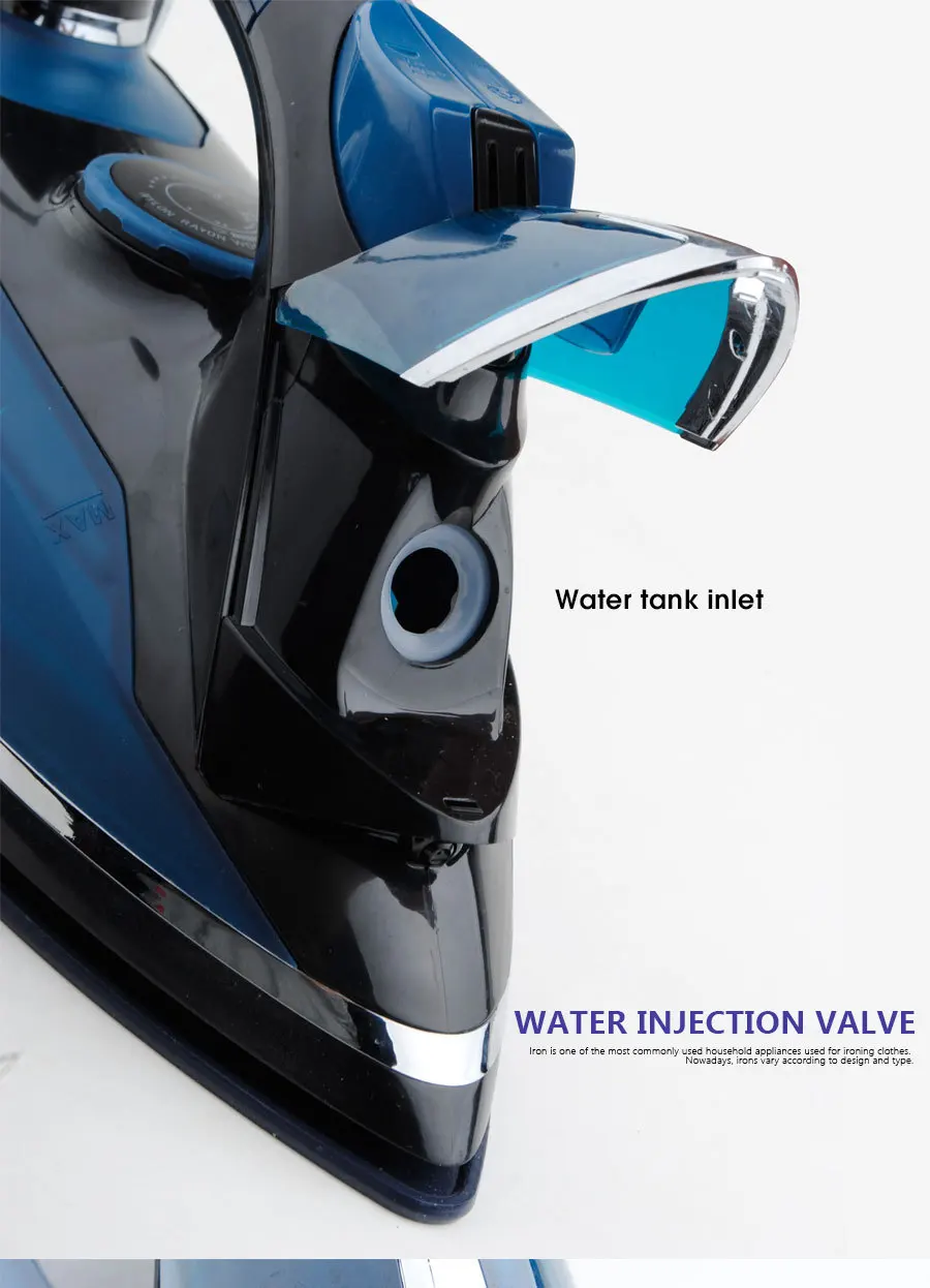 Ручной паровой утюг бытовой сухой гладильный электрический с изображением керамического антипригарного 2000 высокое количество Вт Одежда