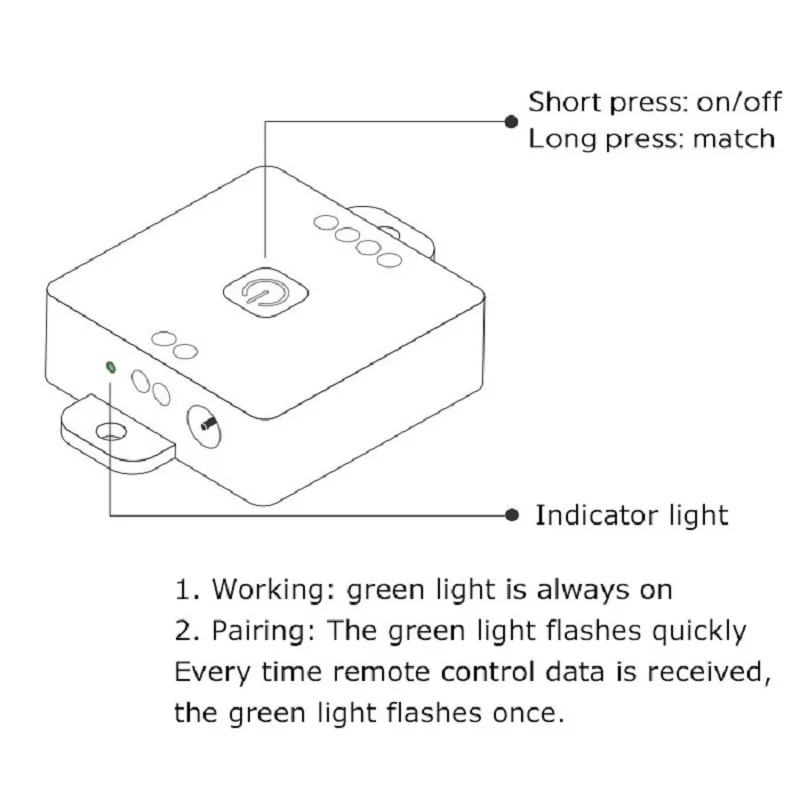 DC5-24V SP638E Blue tooth RF Music Addressable RGB Pixel LED Controller