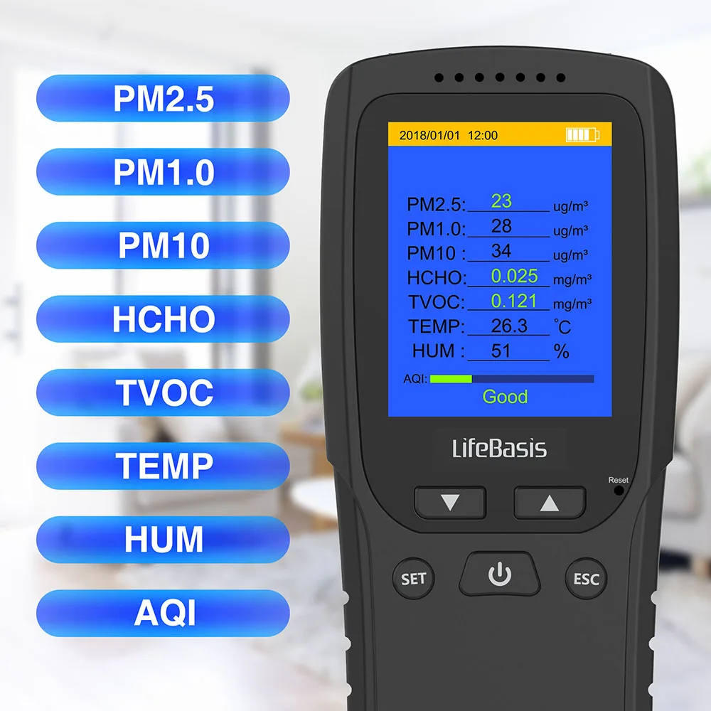 household formaldehyde air quality monitor for pm 2.5 air quality monitor analyzer