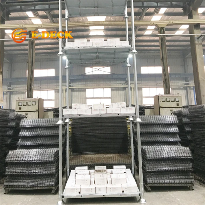 Chinese supplier warehouse collapsible transport system storage steel pallet for cold storage