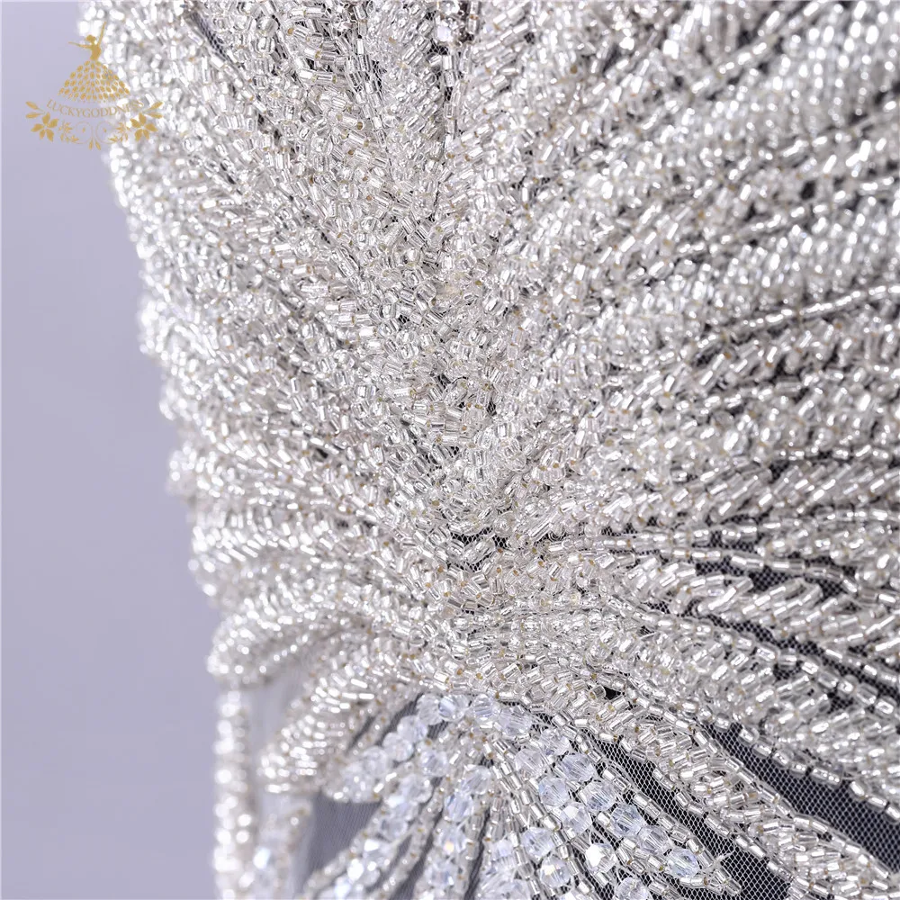 Свадебные Длинные нашивки со стразами Аппликация для свадебного платья