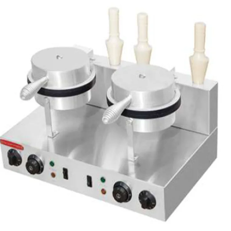 Dough Press ice cream egg roll  Machine cone Baker  Sheeter Silver White Steel Stainless Item Industrial Baking Waffle baker