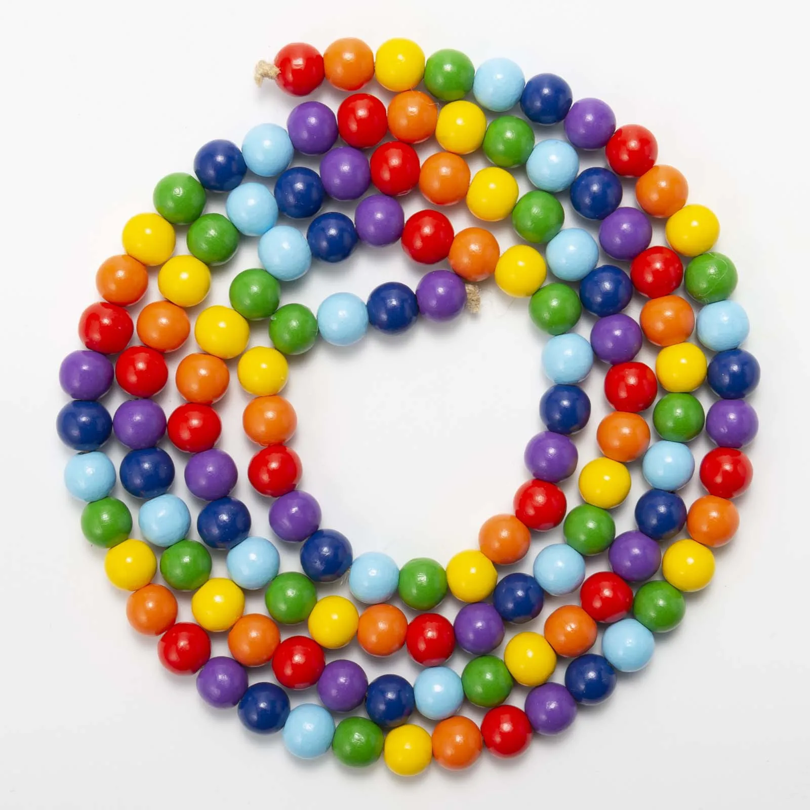 50 Pieces/bag 14 mm Colorful Wooden Beads Round Wood Spacer for DIY Craft Jewelry Making