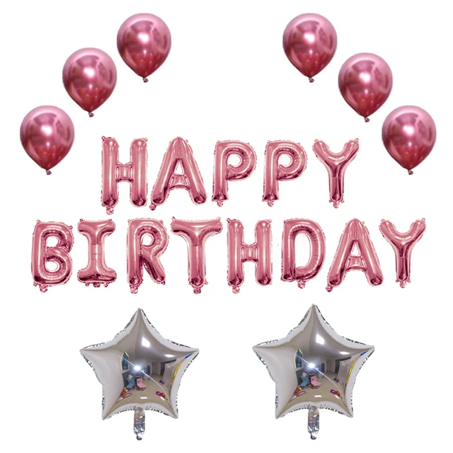 Birthday Aluminum Balloons Pink Head Cartoon Foil Balloons Kids Birthday Party Supplies Wedding Decorations