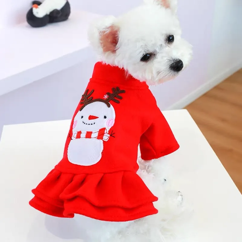2022 Autumn/Winter New Pet Clothes Christmas New Year Warm Dog Cat Costume