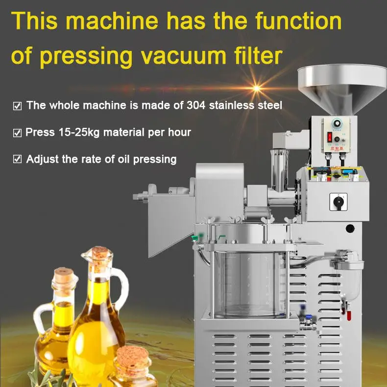 Top Quality Sunflower Oil Pressers Edible Cooking oil making machine price benefits cold pressed