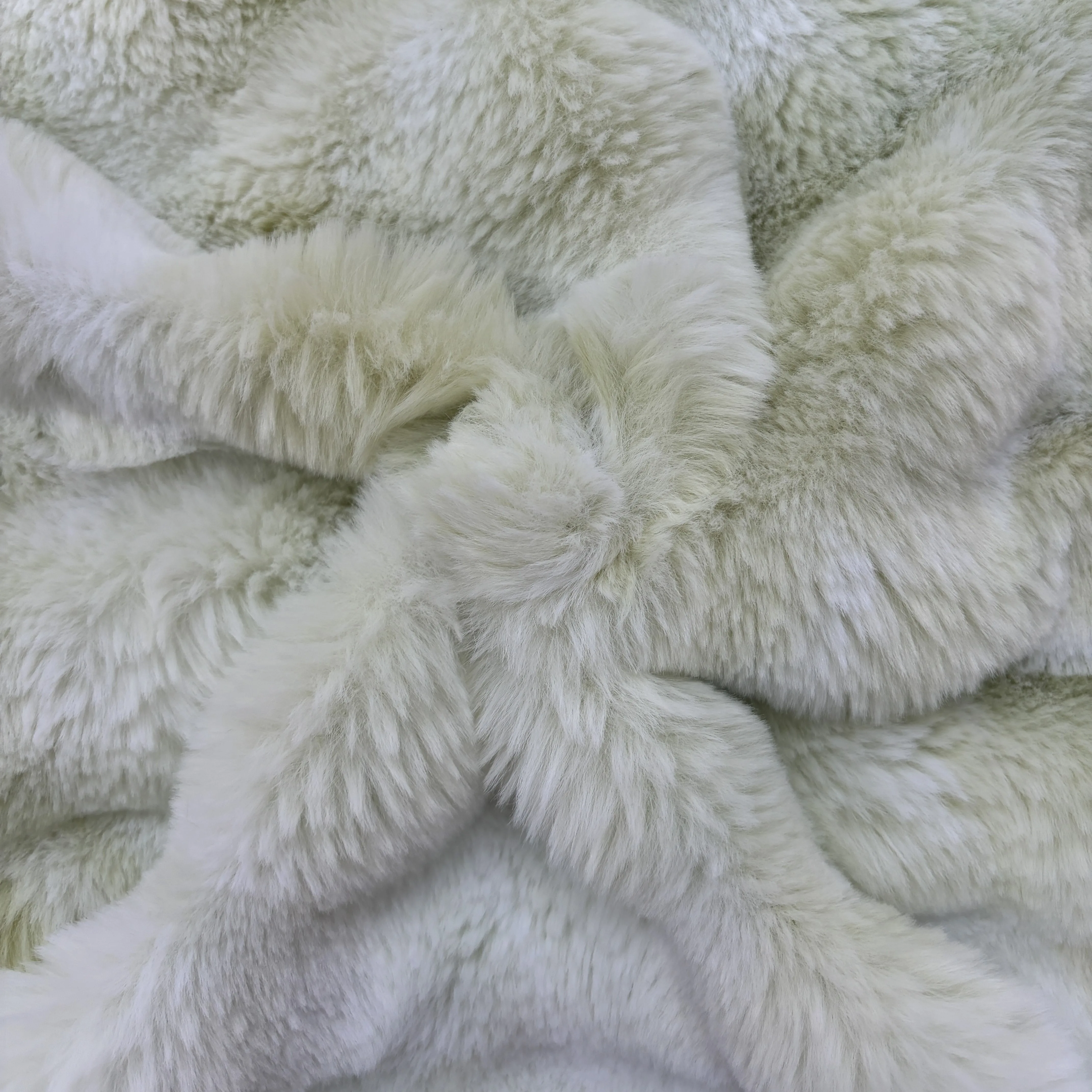 High quality knitted plush rabbit artificial wool carpet fabric toy home textile clothing fabric