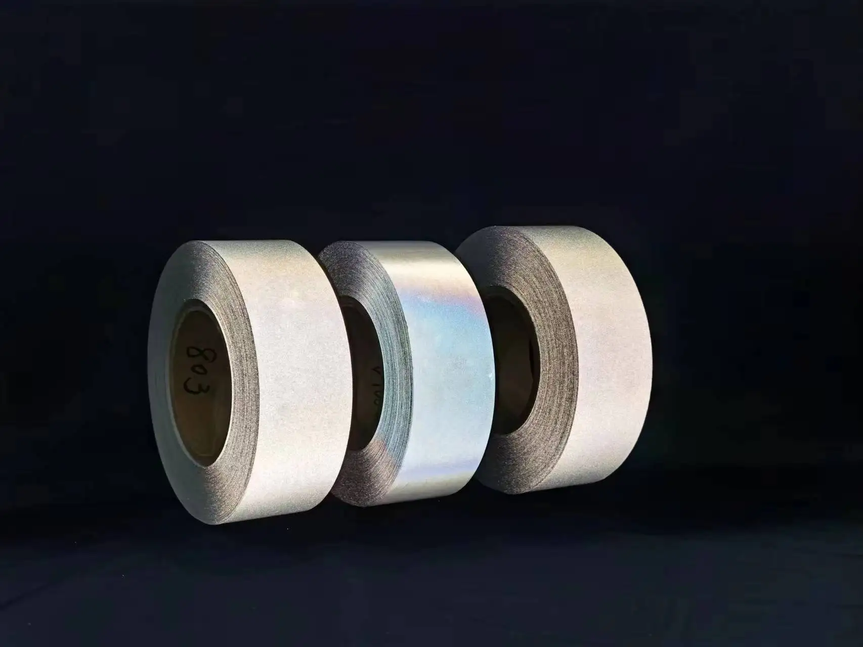 His Dark 100% Polyester High Visibility Reflective Fabric materials safety Tape strips for clothing