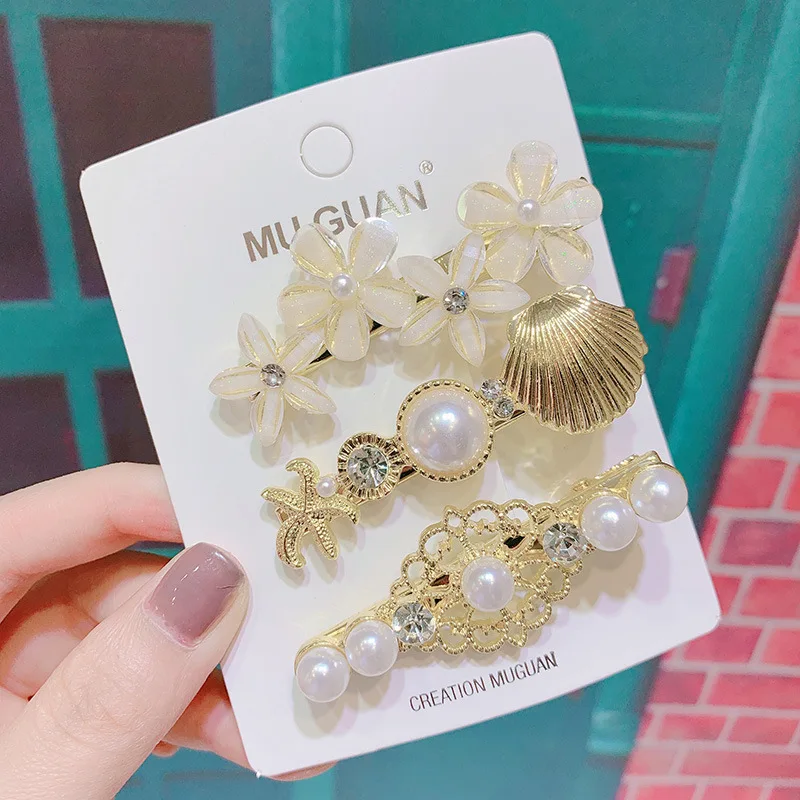 Custom Hair Accessories Korean Trend High Quality Pearl Hair Pin Hair Clip