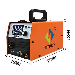3 in 1 MIG TIG MMA Durability HITBOX gasless IGBT inverter MIG welding HBM200 welder  welding machine