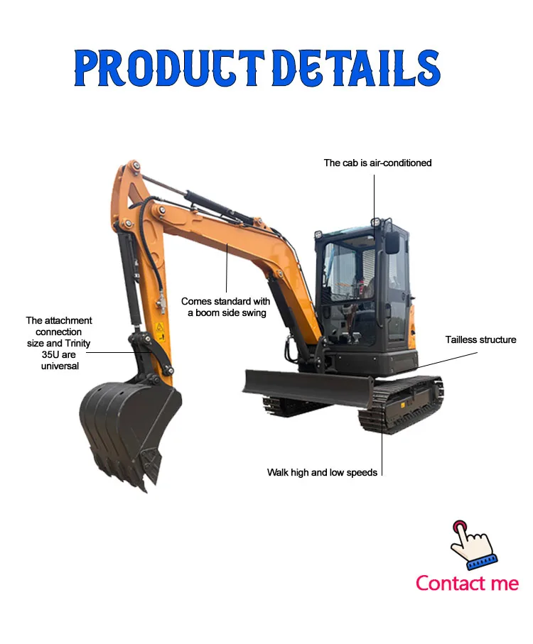 TL35E 3.5ton Used Excavator Kubota Diesel Engine Eaton Hydraulic Cylinder 1 Year Warranty