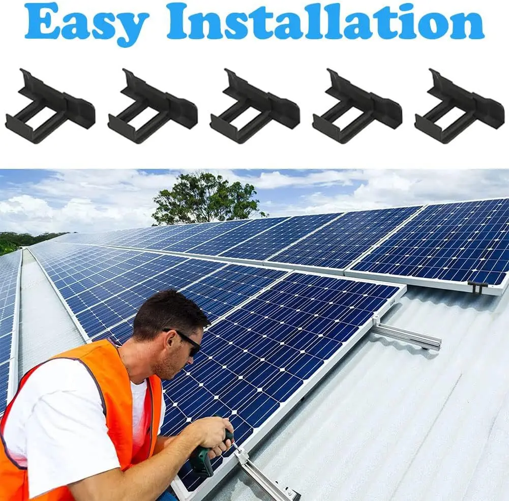 Solar panel pv module water dust dirty drainage dust  cleaning  clip device equipment