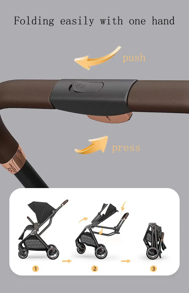 buy China hot sale best travel easy fold baby stroller luxury pram wholesale with adjustable canopy for 0-3 years old kids