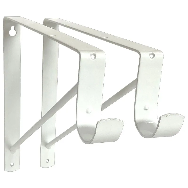 Heavy Duty Closet Hanger Shelf Rod Brackets Triangle Wall Mounted Rear Cleat Strip Adjustable Closet Shelving Support bracket