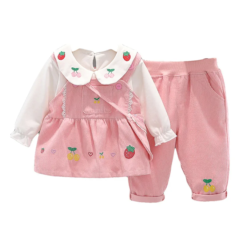 Cheap Price Autumn New Arrivals Kids Clothes Sets Hot Sale Korean Style Fashion Pure Cotton Clothes Sets 3 Pcs