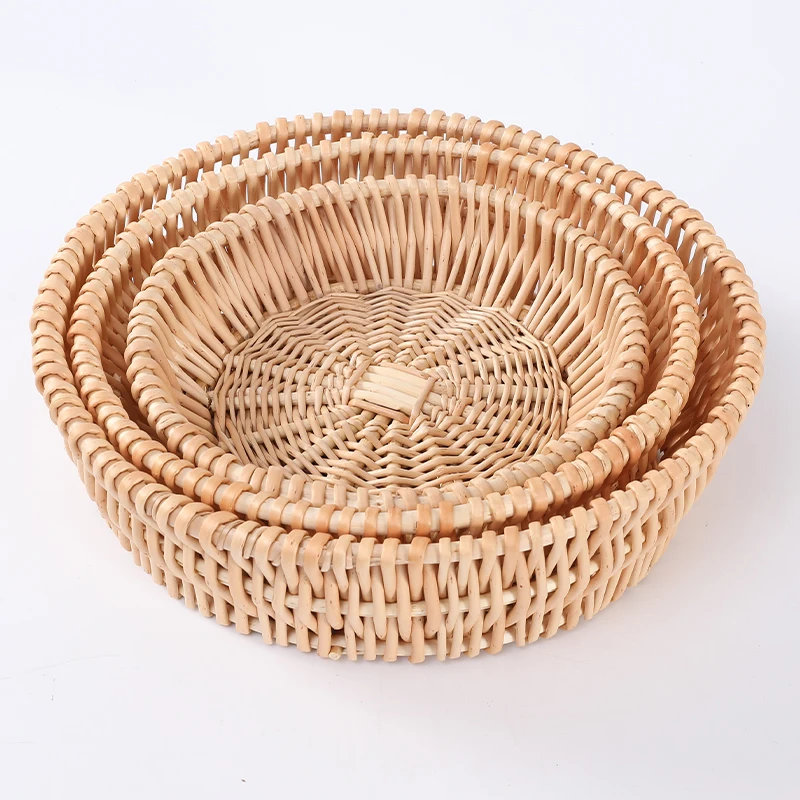 Custom Your Own Round Oval Handmade Wicker Gift With Handles Willow Basket (1600107684108)