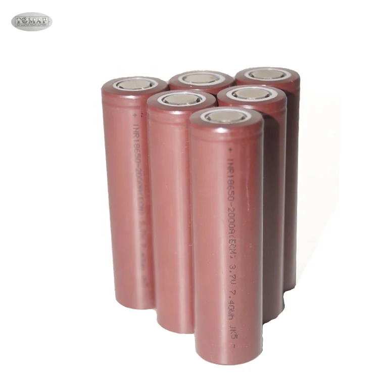 
Excellent storage and safety lithium ion battery 3.7v 2000 mah batteries rechargeable battery 18650 for electric bicycle 