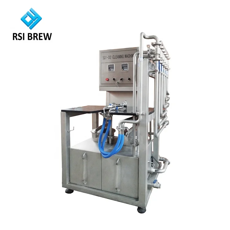 Two-head manual Beer Keg Combined Washer Washing Machine