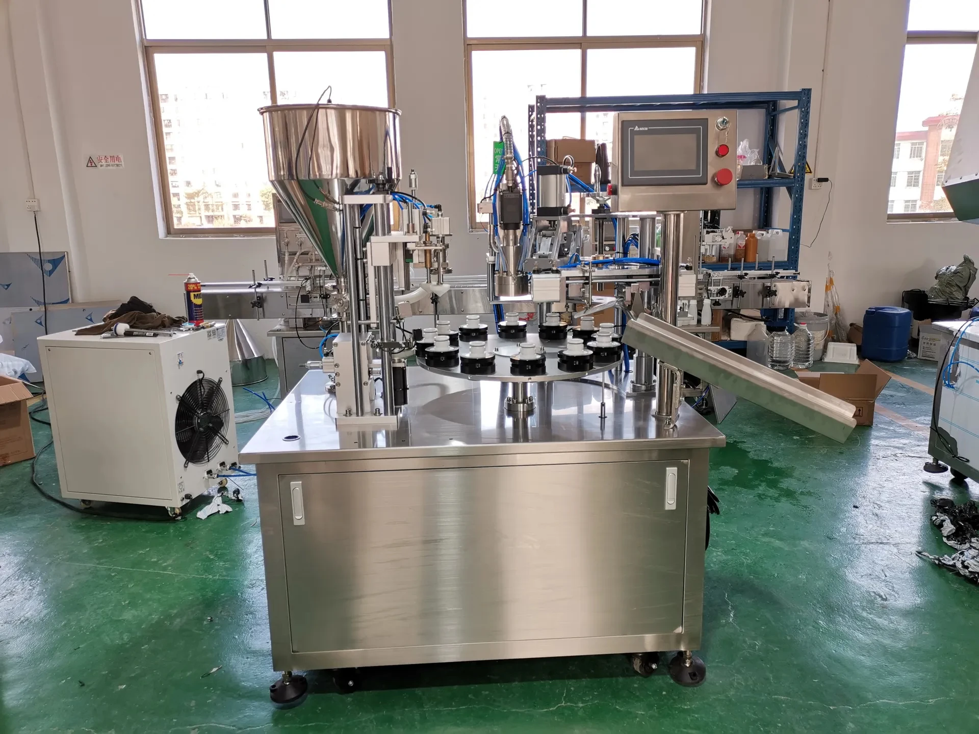 semi-auto inner heating collapsible tube filling and sealing machine cosmetic cream lotion gel tube filler and sealer