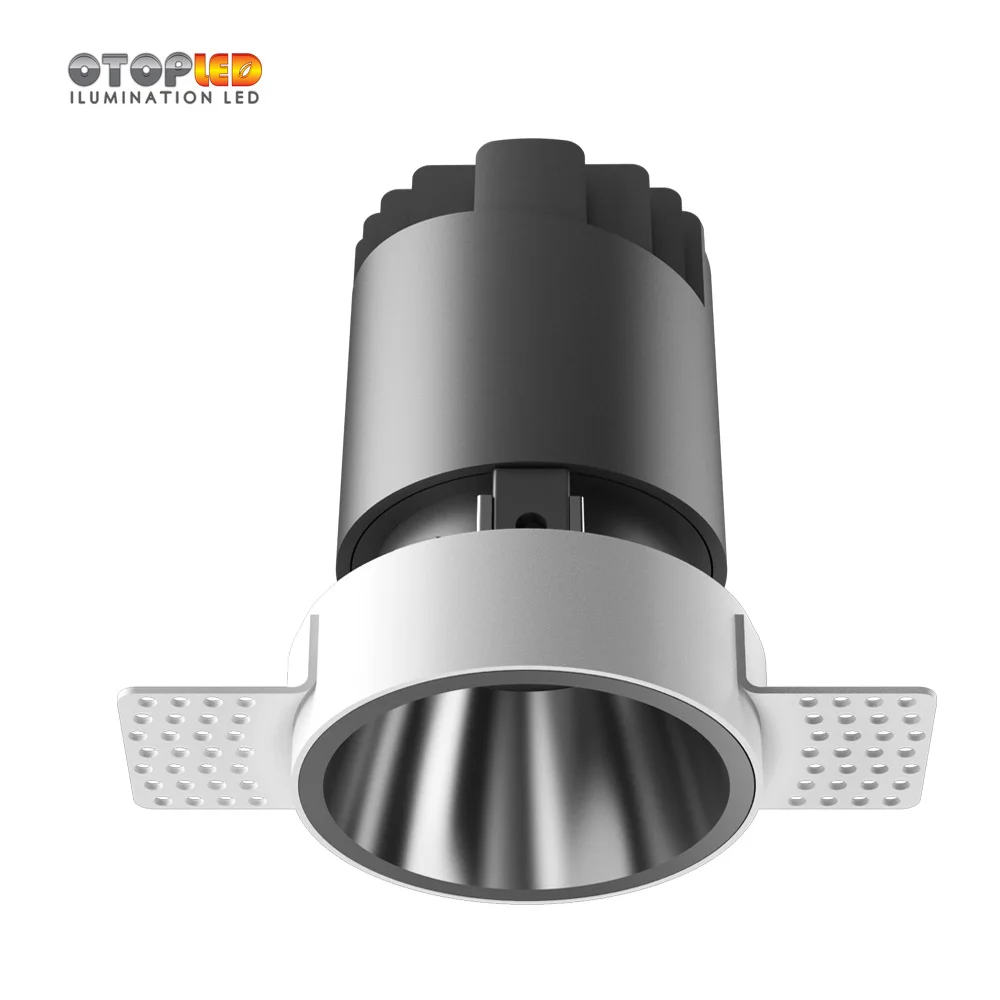 for hotel project 6W 12W 20W 30W honeycomb anti-glare Trimless plaster-in spotlight recessed downlight