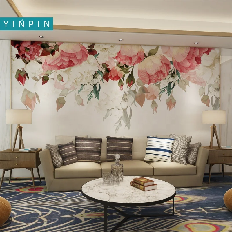 Hanging flowers WALLPAPER WALLPAPER wall paper 3D mural for home decor