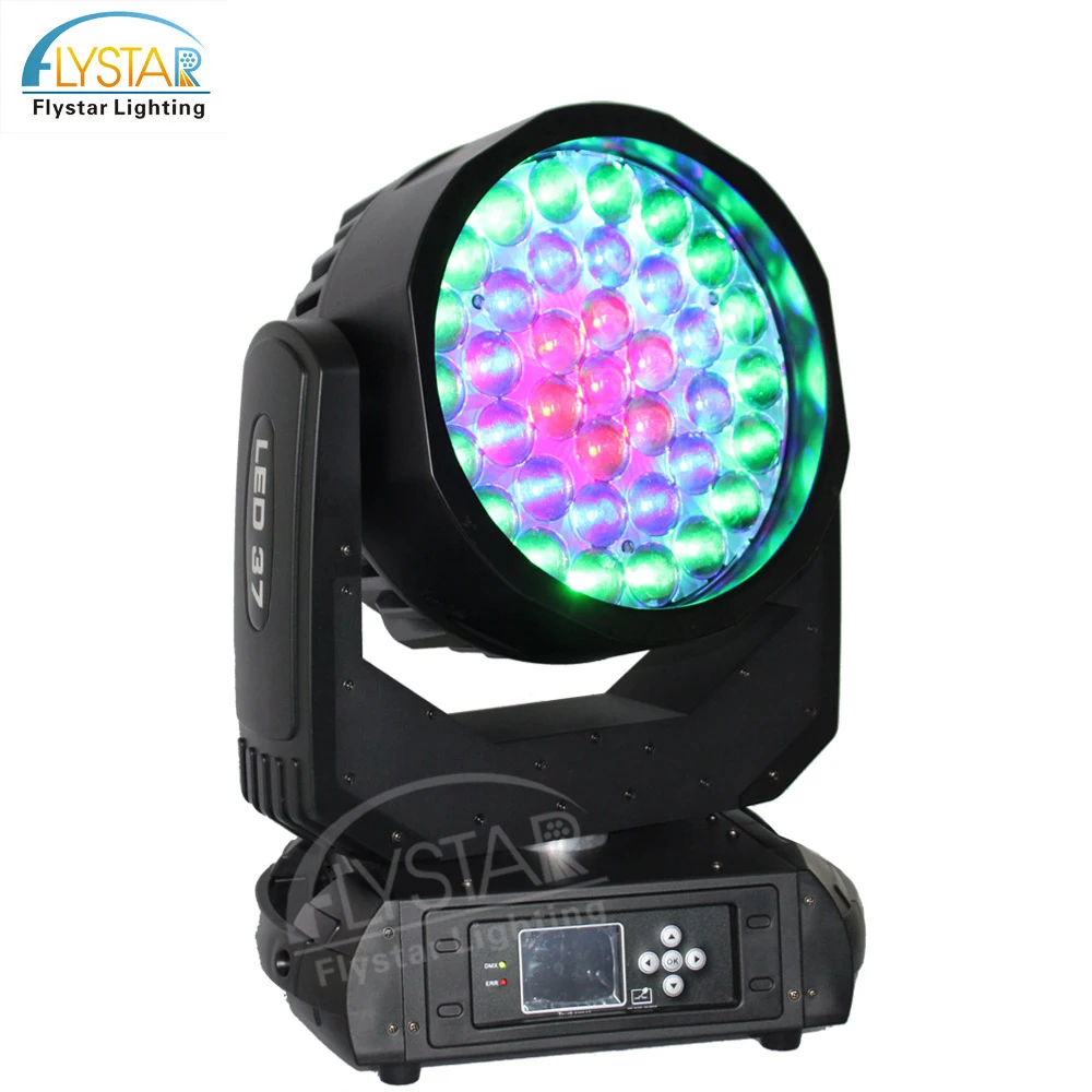  Освещение для вечеринок robin 600 zoom beam wash effect 37 шт. 10 Вт RGBW 4 в 1 светодиодный подвижный головной