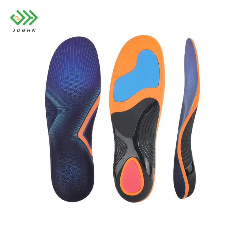 JOGHN Premium Polyurethane Insole Shoe Inserts Insoles Arch Support Shoe Inserts Plantar Fasciitis Orthotic Insoles
