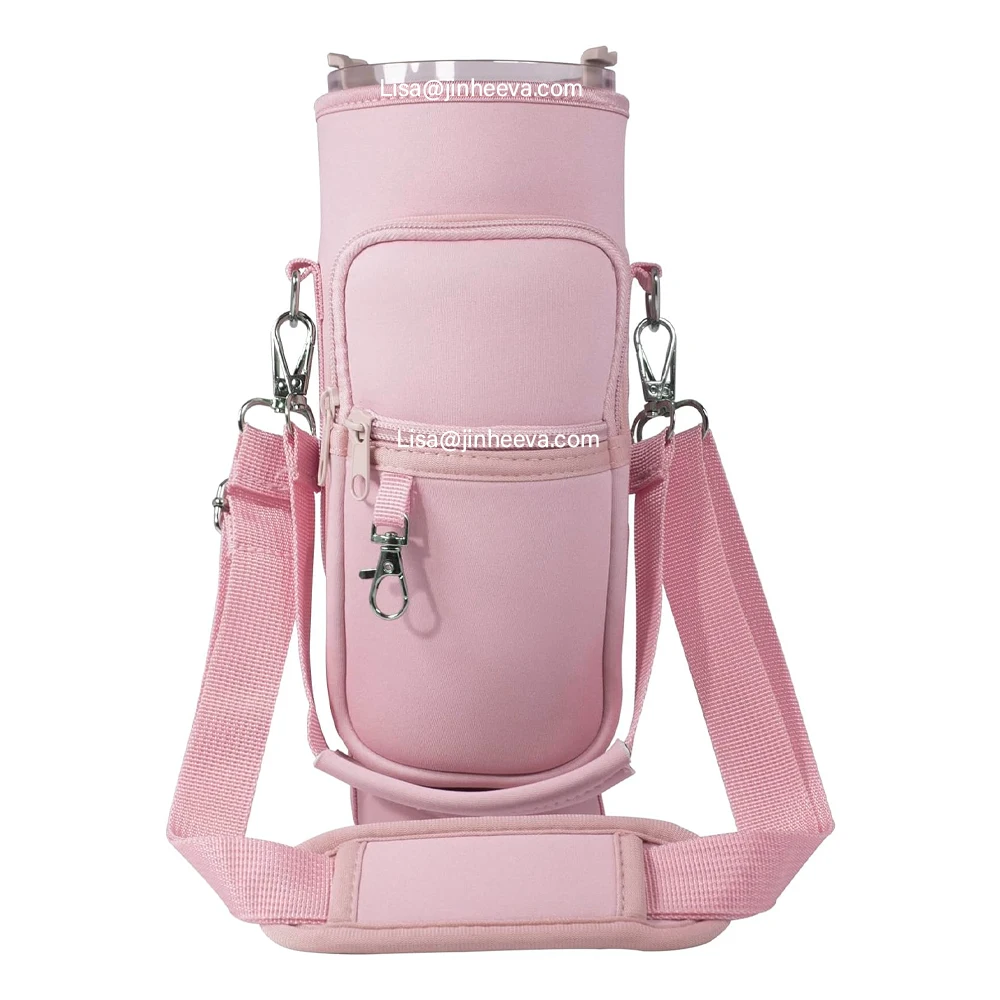 Water Bottle Holder for Cup Accessories, Water Bottle Pouch with Adjustable Shoulder and Handle Strap