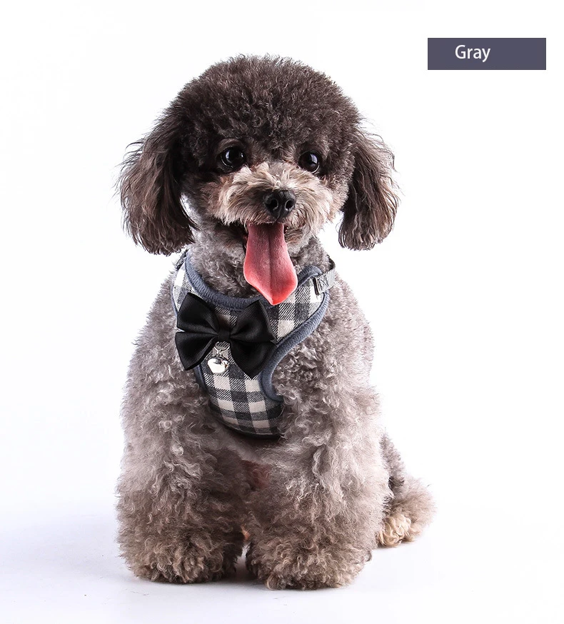 Wholesale Dog Harness and Leash Set Safety No Pull Adjustable with Soft Mesh Vest Harness for Small Dogs and Cats Walk Outdoor