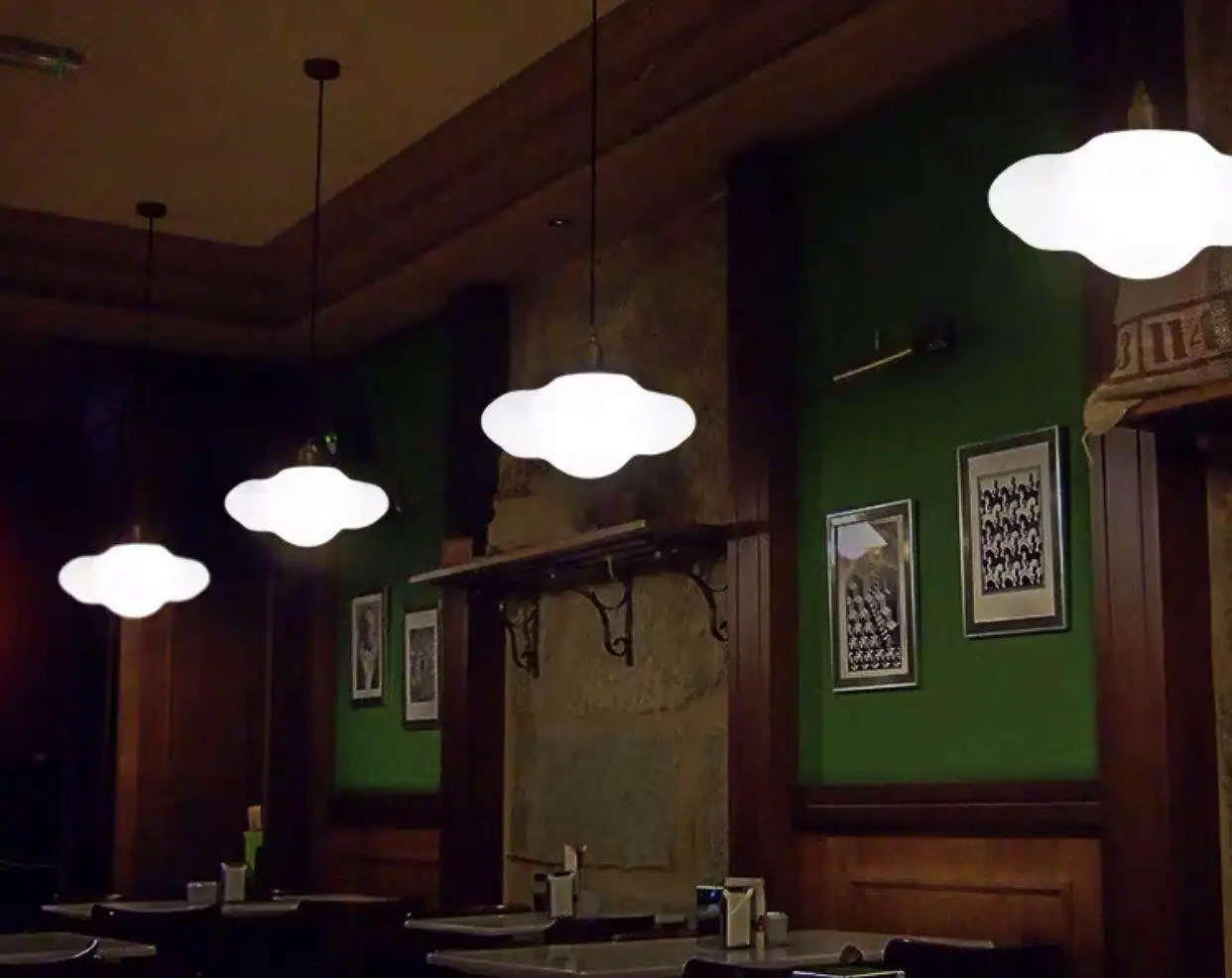 Christmas plastic glow cloud lamp