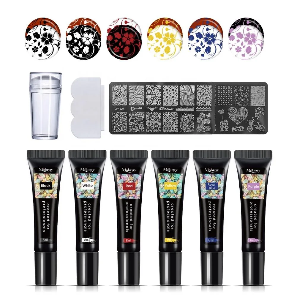 DIY Nail Stamping Transfer Foil Gel Nail Printing Glue 8ml