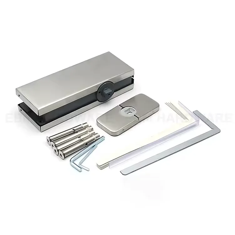 Glass Door Hardware Patch Fittings Stainless Steel 304 Square Spindle Hydraulic NO Digging Floor Spring